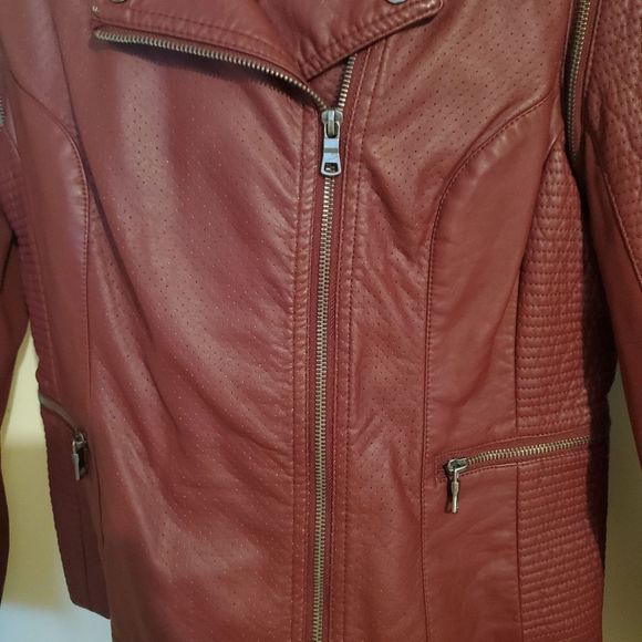 Kate and Mallory faux leather jacket size medium - Picture 4 of 8